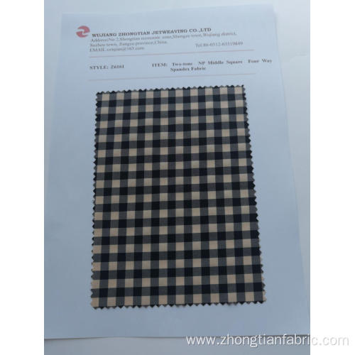 Two-tone NP Middle Square Four Way Spandex Fabric